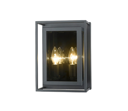 Z-Lite Infinity 2 Light Wall Sconce in Misty Charcoal 802-2S-MC