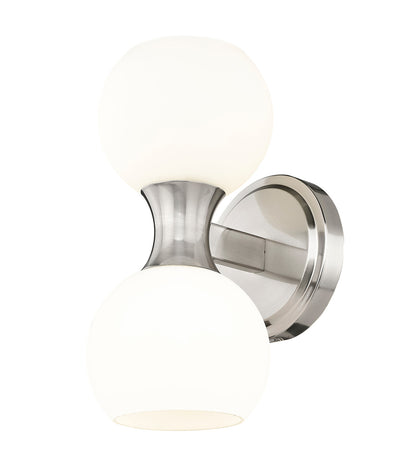 Z-Lite Artemis 2 Light Wall Sconce in Brushed Nickel 494-2S-BN