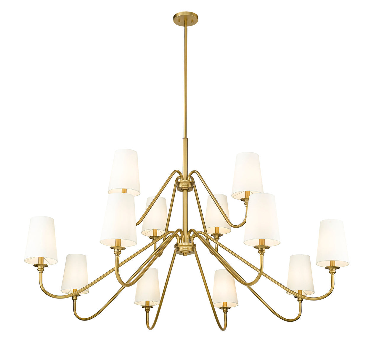 Z-Lite Gianna 12 Light Chandelier in Modern Gold 7509-12-60MGLD