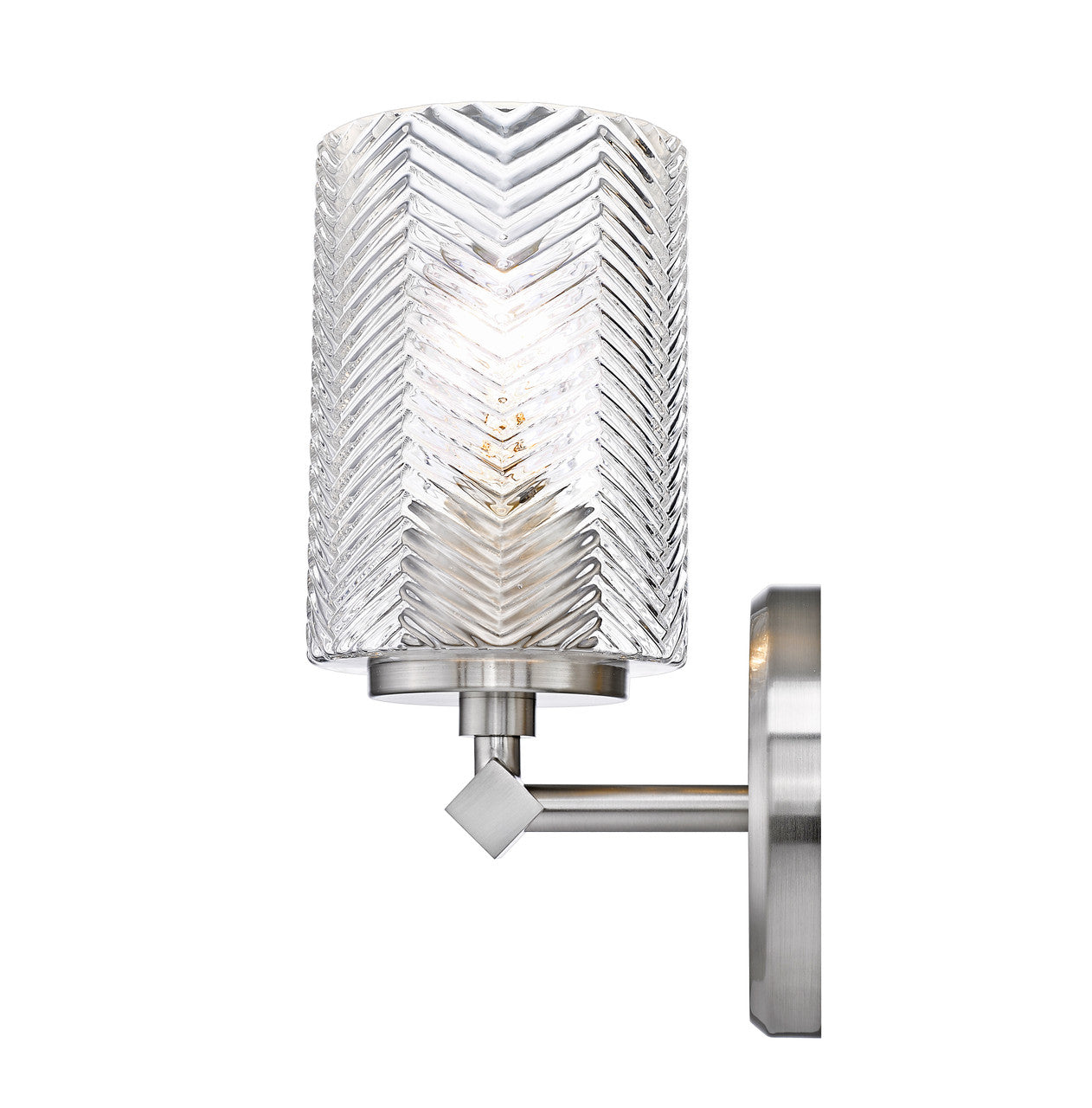 Z-Lite Dover Street 1 Light Wall Sconce in Brushed Nickel 1934-1S-BN