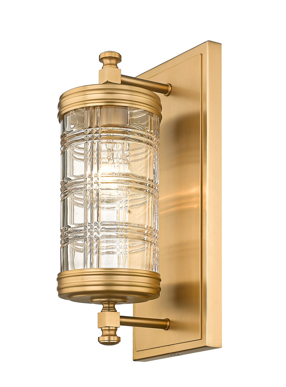 Z-Lite Archer 1 Light Wall Sconce in Heirloom Gold 344-1S-HG