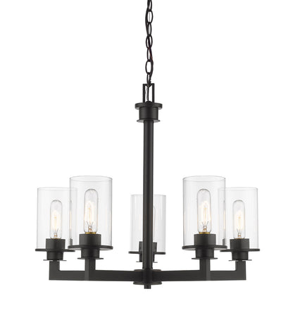 Z-Lite Savannah 5 Light Chandelier in Bronze 462-5BRZ