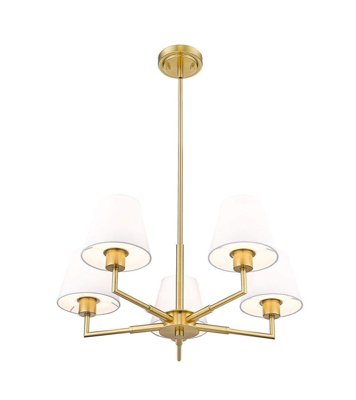 Z-Lite Leila 5 Light Chandelier in Luxe Gold 744-26R-LG