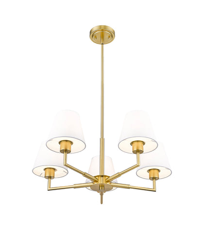 Z-Lite Leila 5 Light Chandelier in Luxe Gold 744-26R-LG