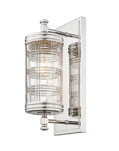 Z-Lite Archer 1 Light Wall Sconce in Polished Nickel 344-1S-PN