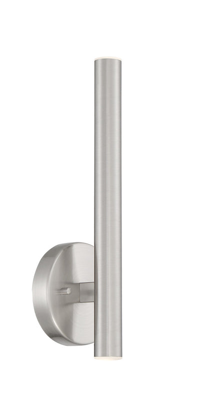 Z-Lite Forest 2 Light Wall Sconce in Brushed Nickel 917S-BN-LED