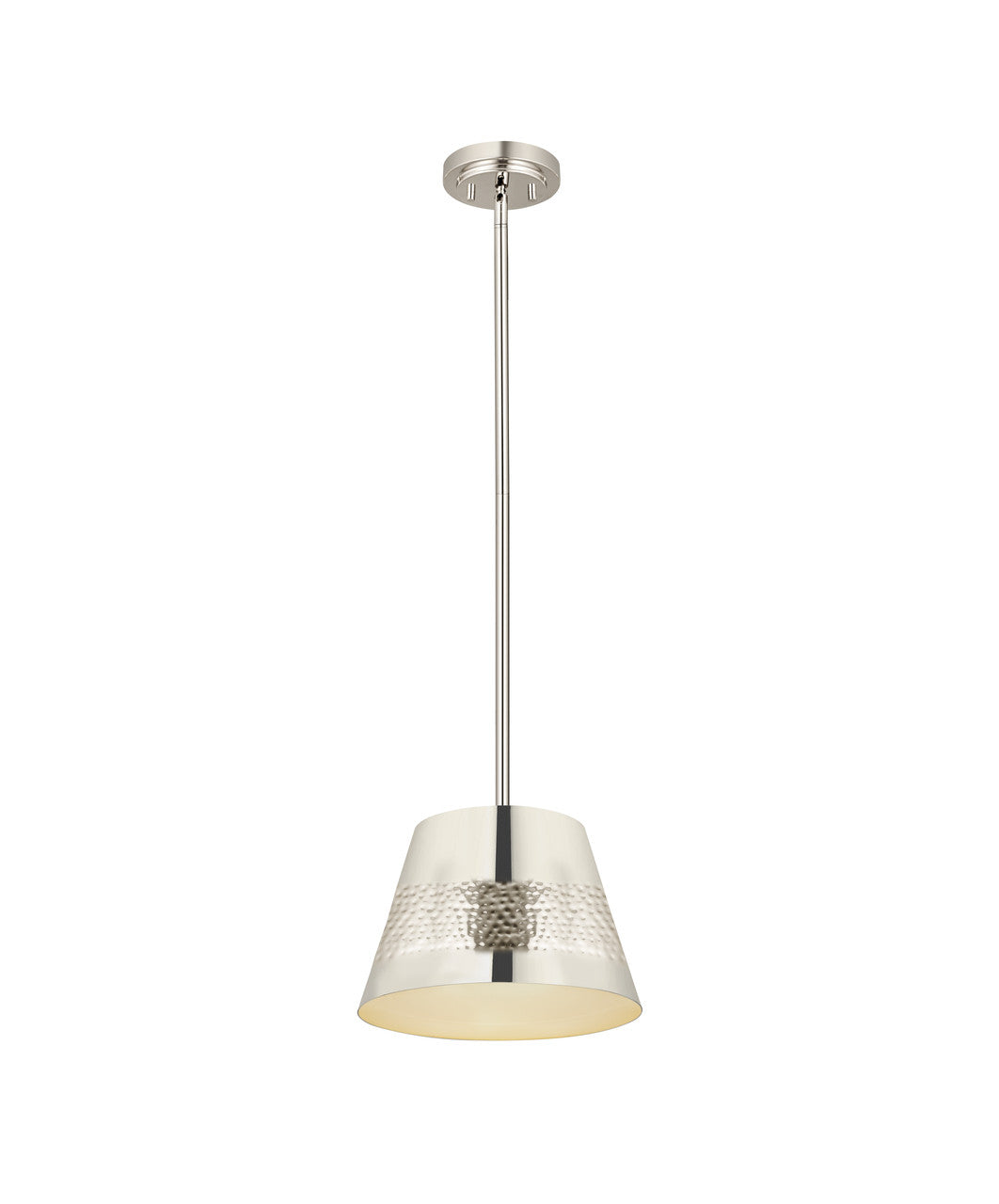 Z-Lite Maddox 1 Light Pendant in Polished Nickel 6013-12PN