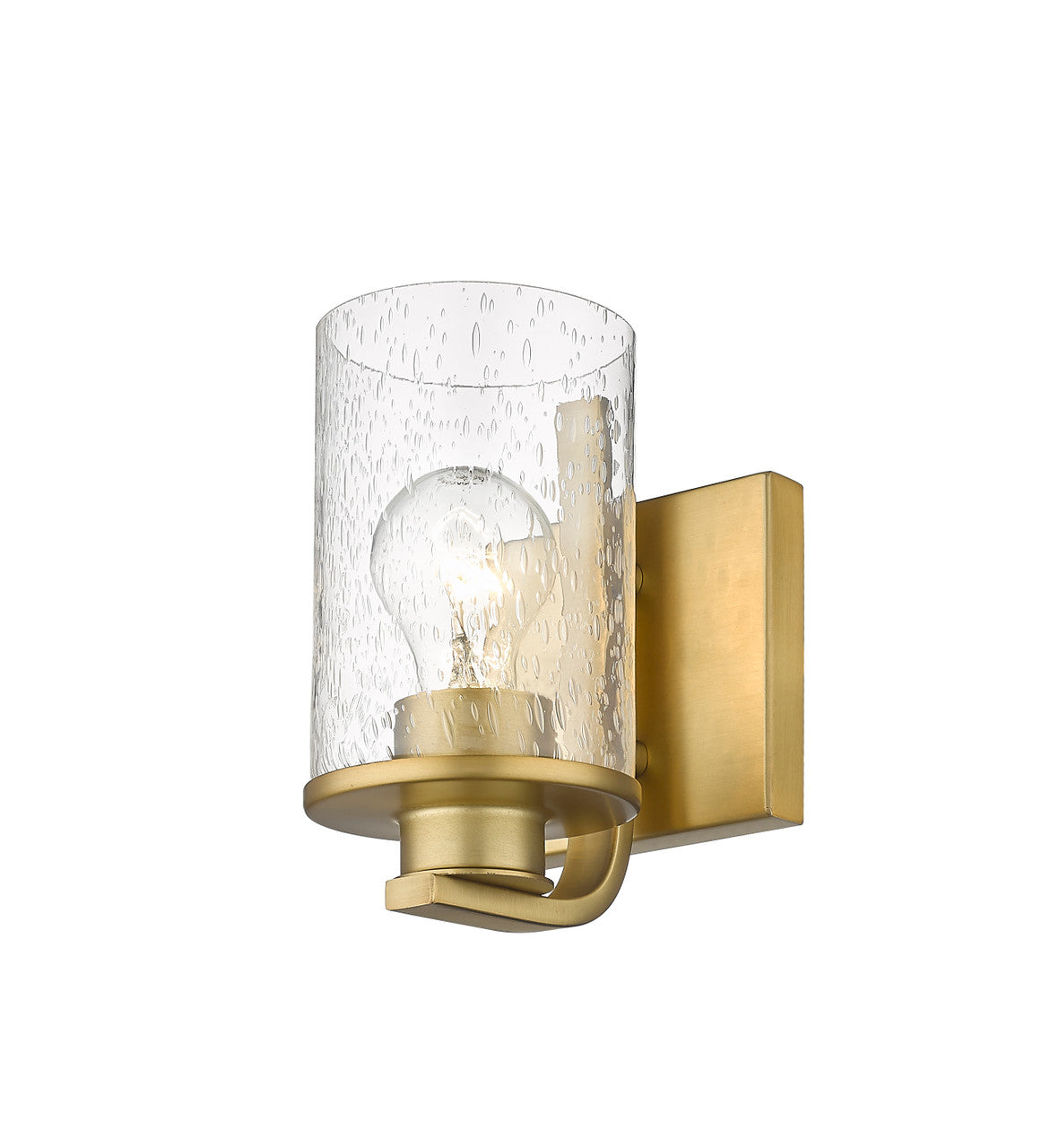 Z-Lite Beckett 1 Light Wall Sconce in Olde Brass 492-1S-OBR