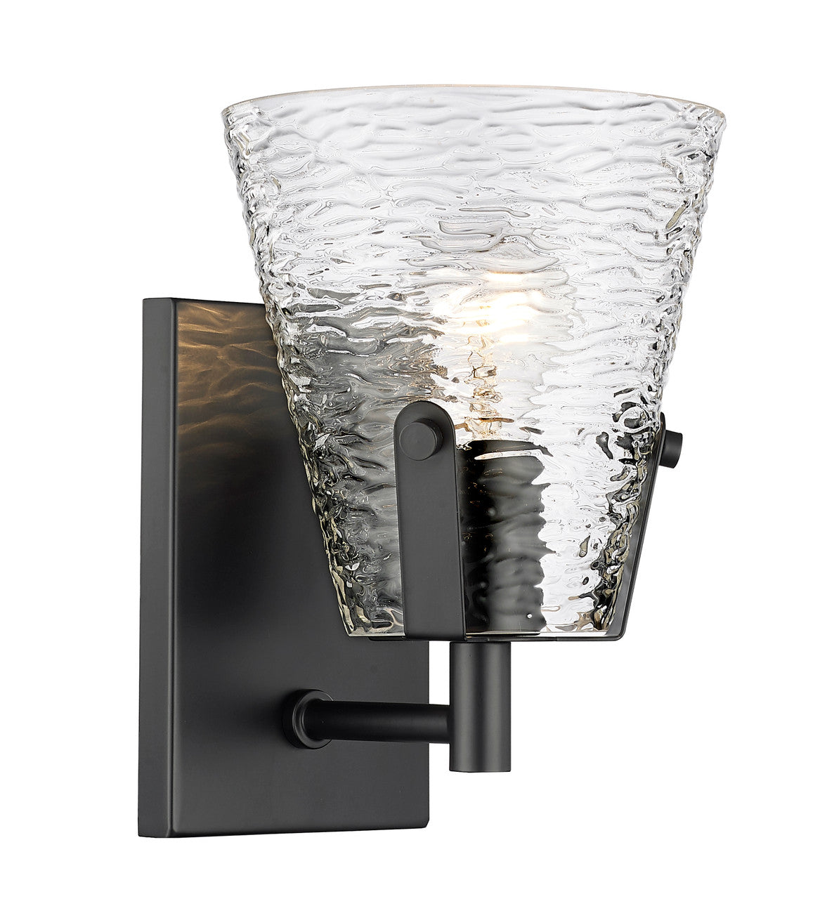 Z-Lite Analia 1 Light Wall Sconce in Matte Black 1101-1S-MB