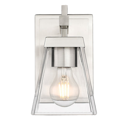 Z-Lite Lauren 1 Light Wall Sconce in Brushed Nickel 819-1S-BN