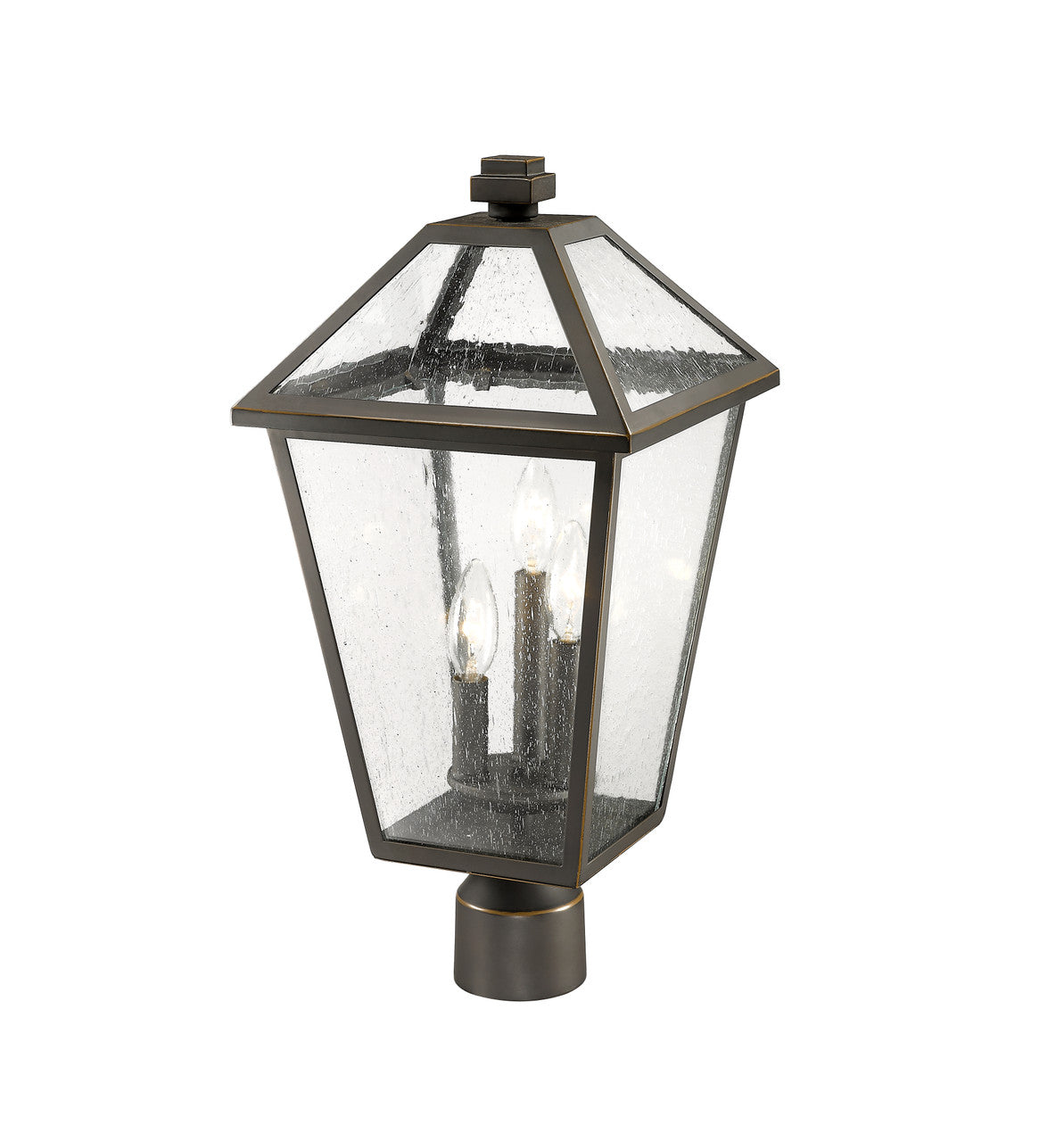 Z-Lite Talbot 3 Light Outdoor Post Mount Fixture in Oil Rubbed Bronze 579PHBR-ORB