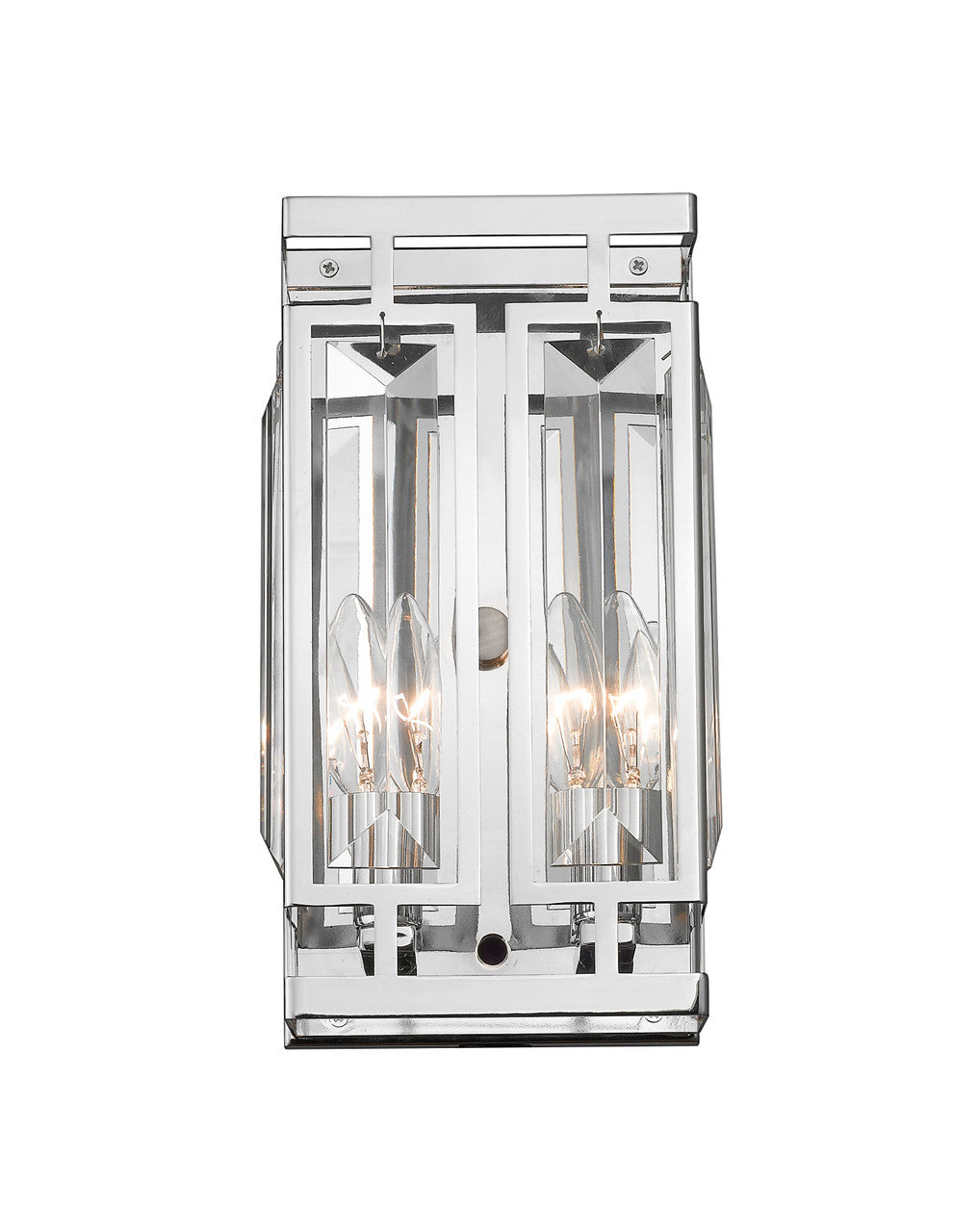 Z-Lite Mersesse 2 Light Wall Sconce in Chrome  6006-2S-CH