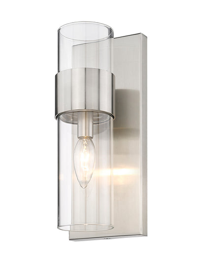 Z-Lite Lawson 1 Light Wall Sconce in Brushed Nickel 343-1S-BN