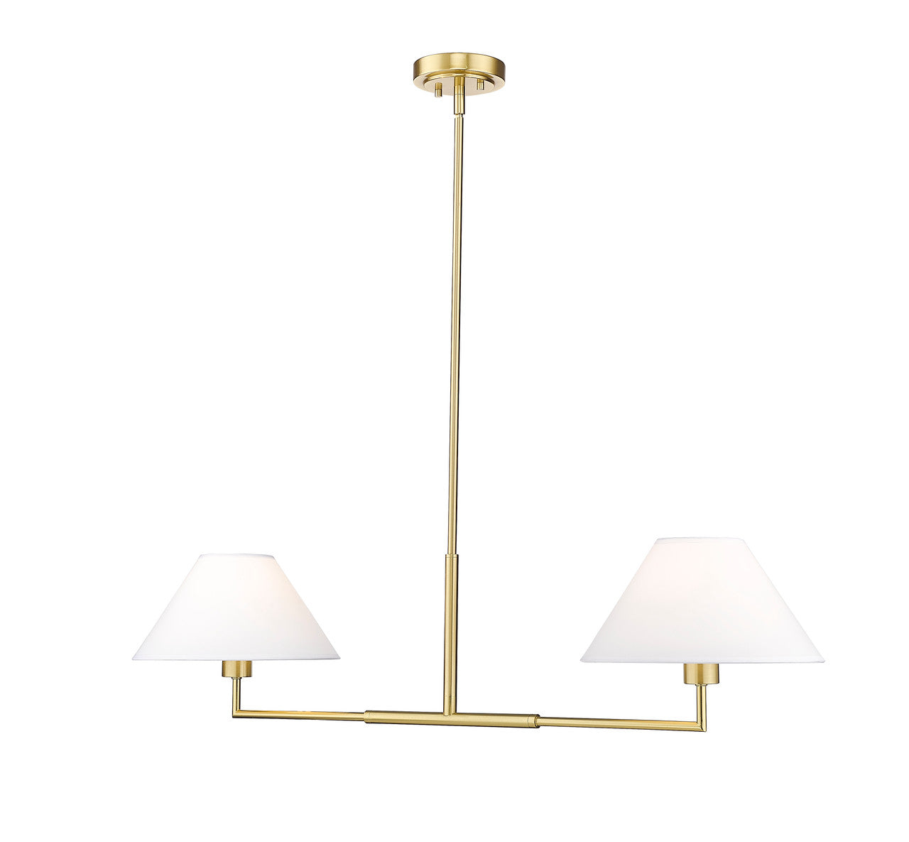 Z-Lite Leila 2 Light Chandelier in Luxe Gold 744-42L-LG