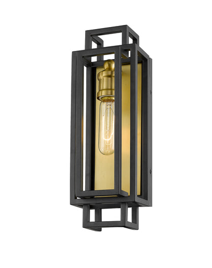 Z-Lite Titania 1 Light Wall Sconce in Bronze + Olde Brass 454-1S-BRZ-OBR