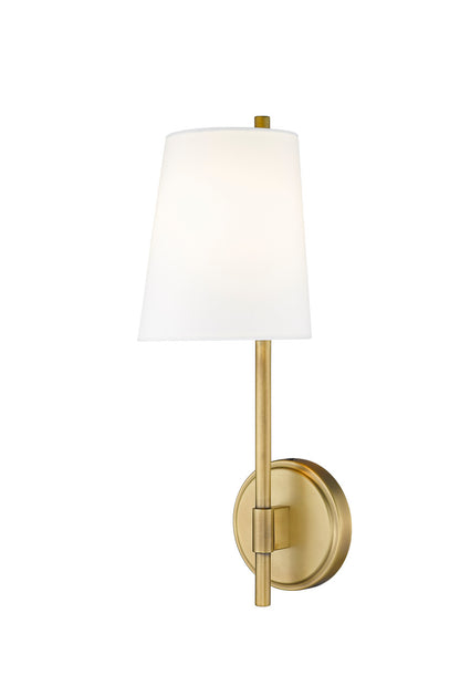 Z-Lite Winward 1 Light Wall Sconce in Rubbed Brass 816-1S-RB