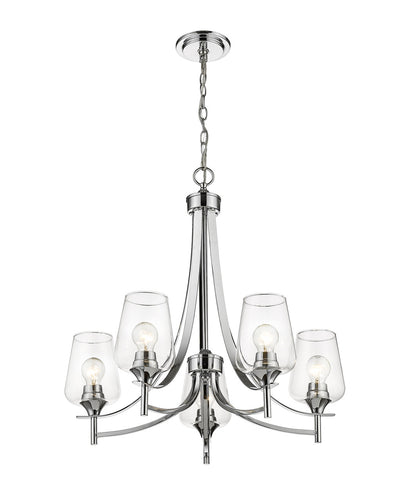 Z-Lite Joliet 5 Light Chandelier in Chrome 473-5CH