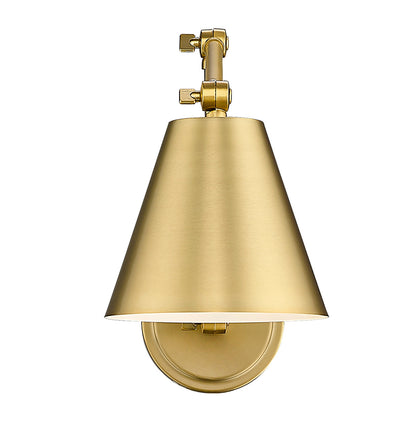 Z-Lite Regent 1 Light Wall Sconce in Modern Gold 347S-MGLD