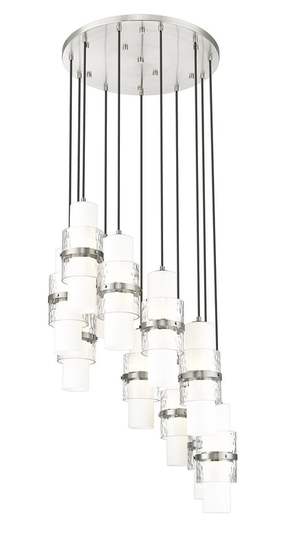 Z-Lite Cayden 11 Light Chandelier in Brushed Nickel 1946P-11R-BN