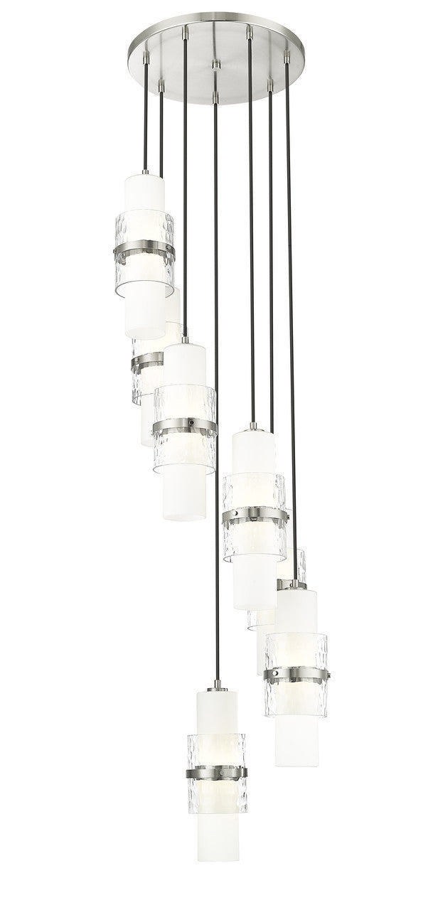 Z-Lite Cayden 7 Light Chandelier in Brushed Nickel 1946P-7R-BN