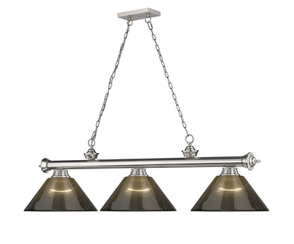 Z-Lite Cordon 3 Light Billiard in Brushed Nickel 2306-3BN-ARS