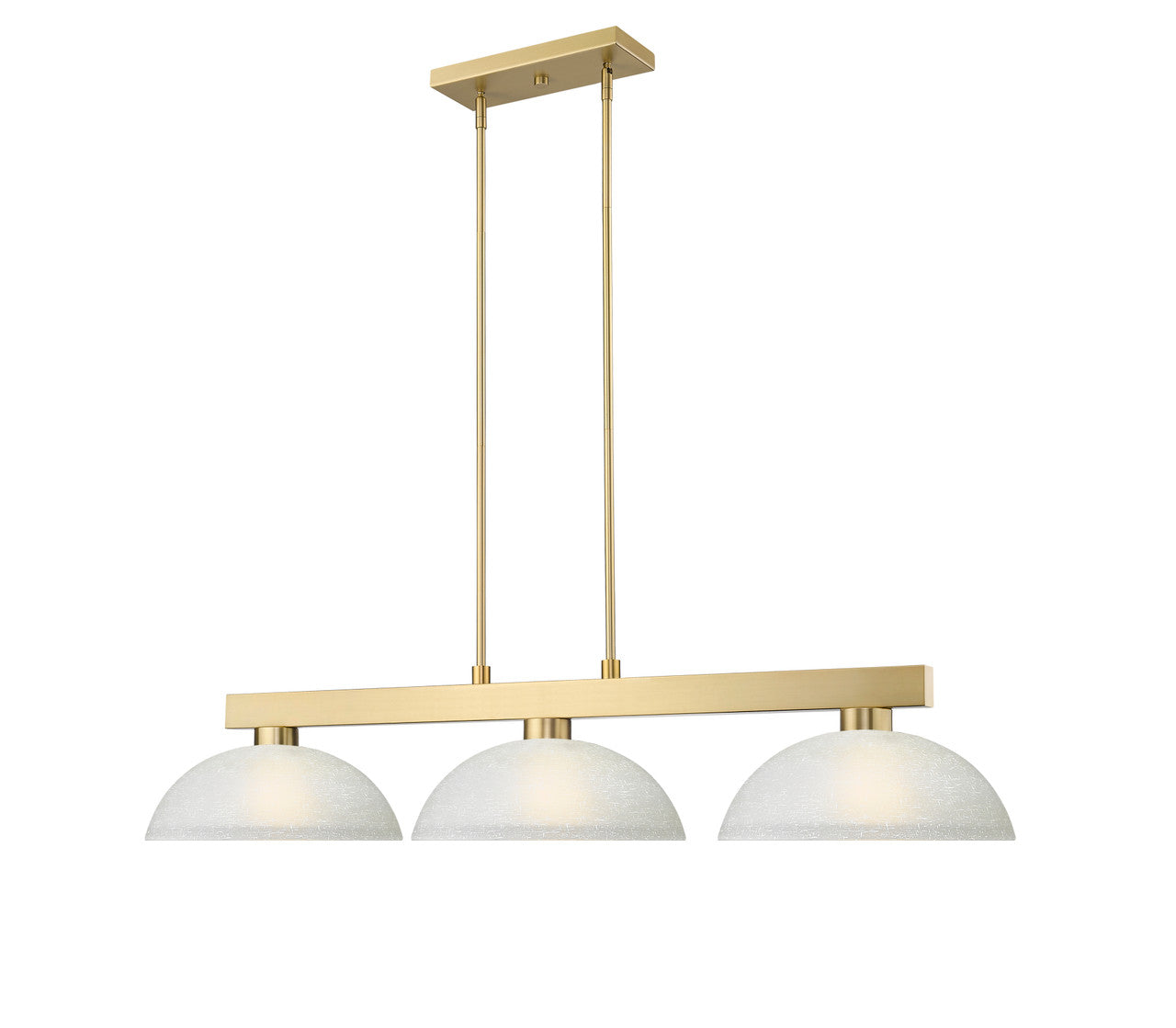 Z-Lite Cobalt 3 Light Billiard in Modern Gold 152MGLD-DWL14