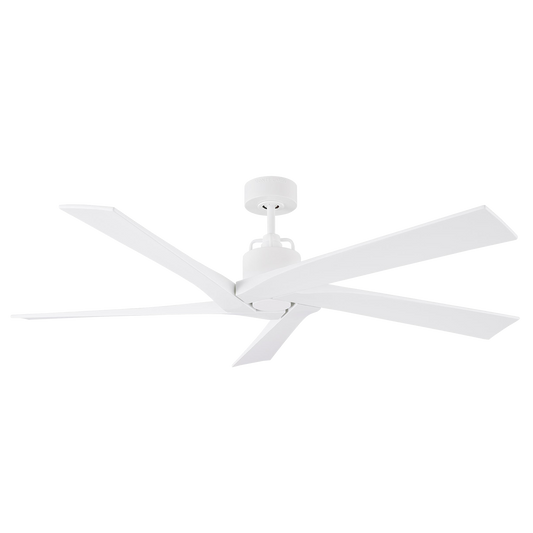 Visual Comfort Fan Aspen 56" Ceiling Fan - Matte White, Handheld Remote, 6-speed, Reverse, indoor/outdoor 5ASPR56RZW