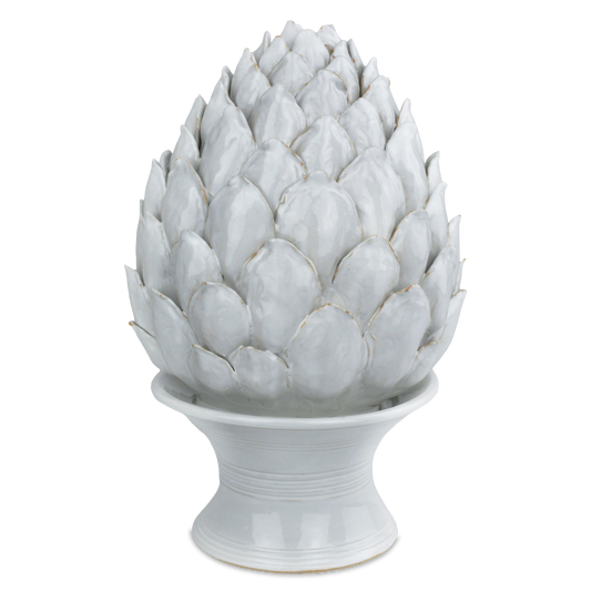 Currey & Co. 15.75" Ivory Ceramic Artichoke 1200-0833