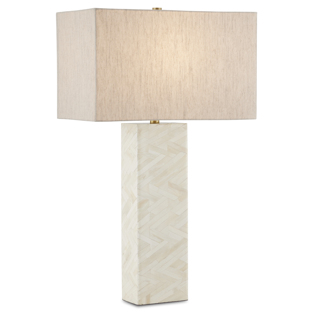 Currey & Co. 30.5" Elegy White Bone Table Lamp 6000-0867