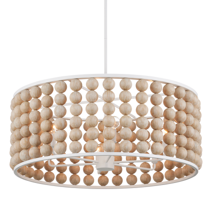 Currey & Co. Holcroft 32.25" Sandstone 6-Light Chandelier 9000-1139