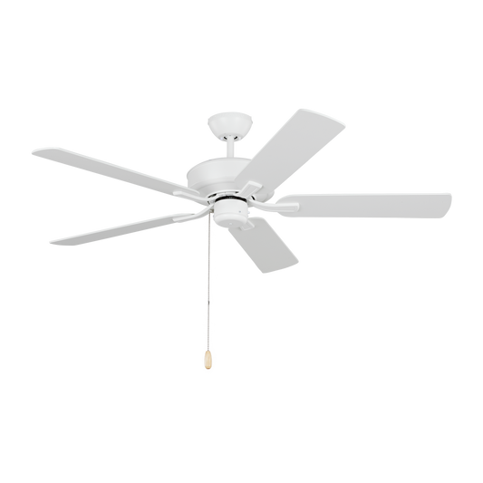 Generation Lighting  Fans Linden 52" Ceiling Fan in Matte White 5LD52RZW