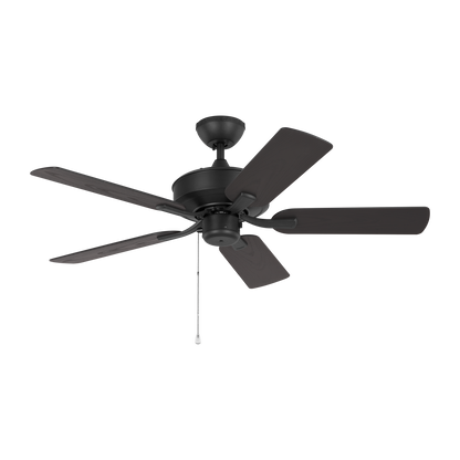 Generation Lighting  Fans Linden 44" Ceiling Fan in Midnight Black 5LDO44MBK