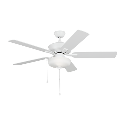 Generation Lighting  Fans Linden 52" Ceiling Fan in Matte White 5LDO52RZWD