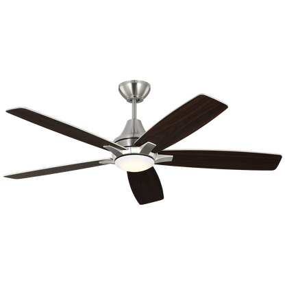 Generation Lighting  Fans Lowden 52" Ceiling Fan in Brushed Steel 5LWDR52BSD