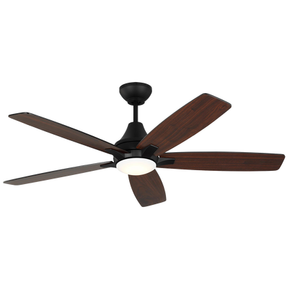 Generation Lighting  Fans Lowden 52" Ceiling Fan in Midnight Black 5LWDR52MBKD