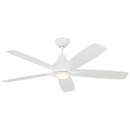 Generation Lighting  Fans Lowden 52" Ceiling Fan in Matte White 5LWDR52RZWD