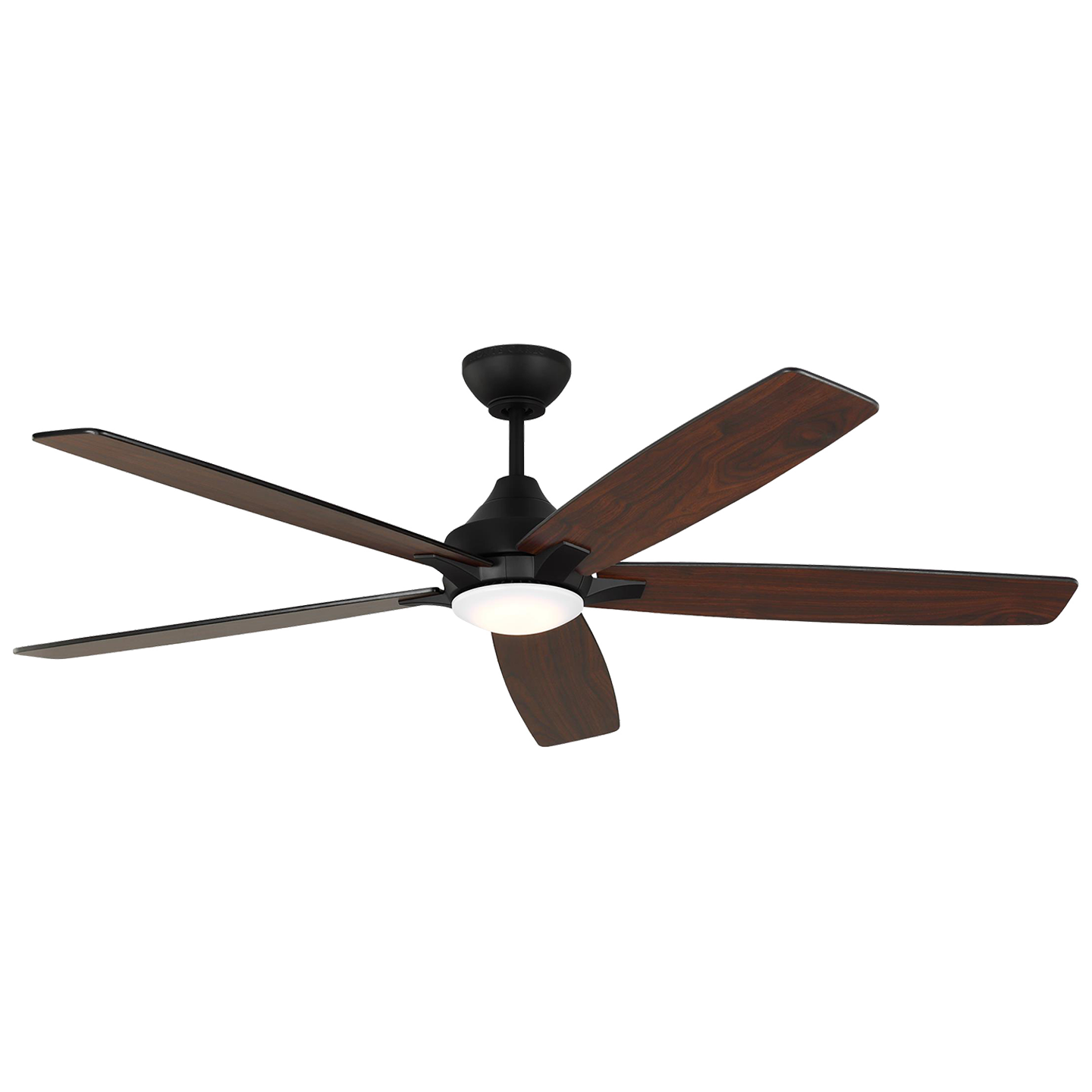 Generation Lighting  Fans Lowden 60" Ceiling Fan in Midnight Black 5LWDSM60MBKD