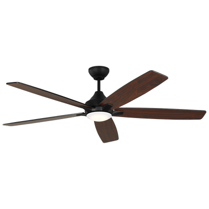 Generation Lighting  Fans Lowden 60" Ceiling Fan in Midnight Black 5LWDSM60MBKD