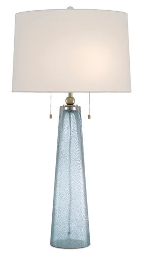 Currey & Co. Looke Blue Table Lamp 6000-0498