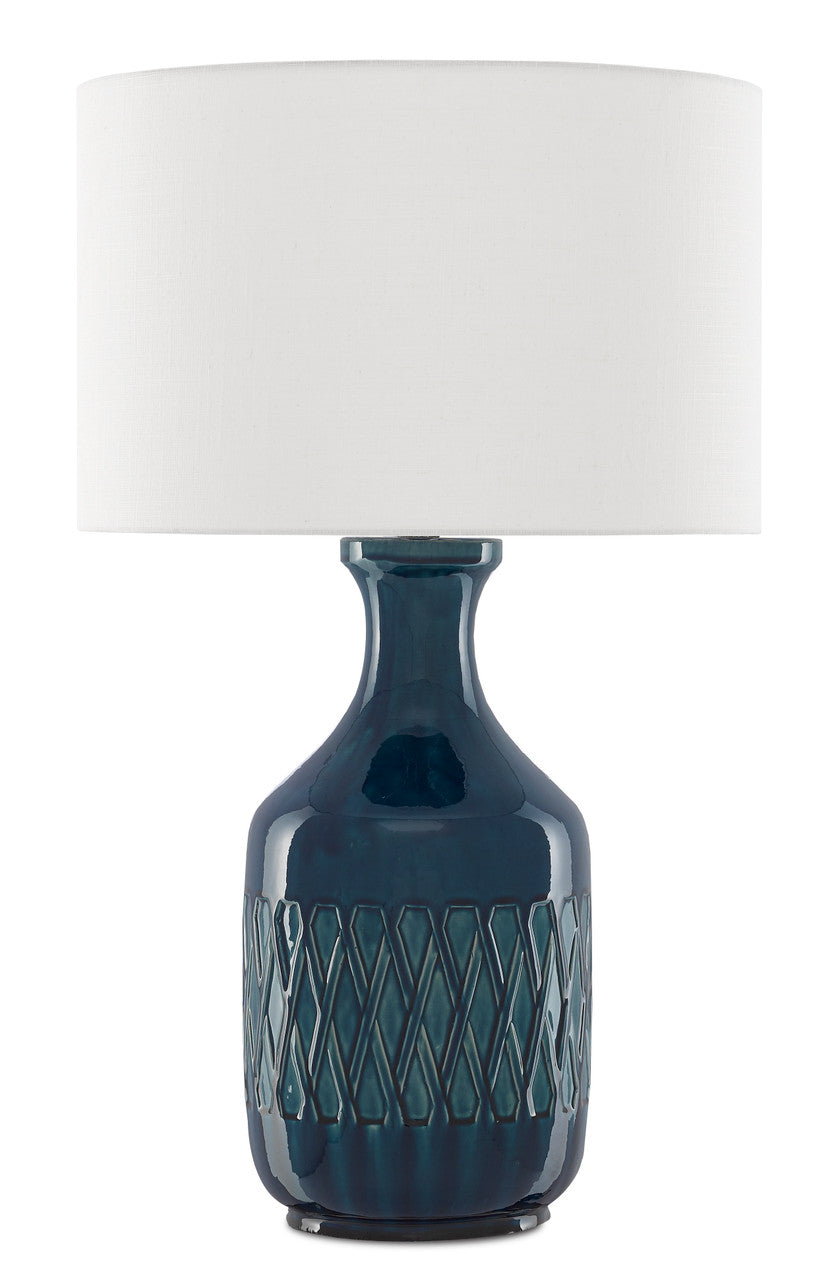 Currey & Co. Samba Blue Table Lamp 6000-0515