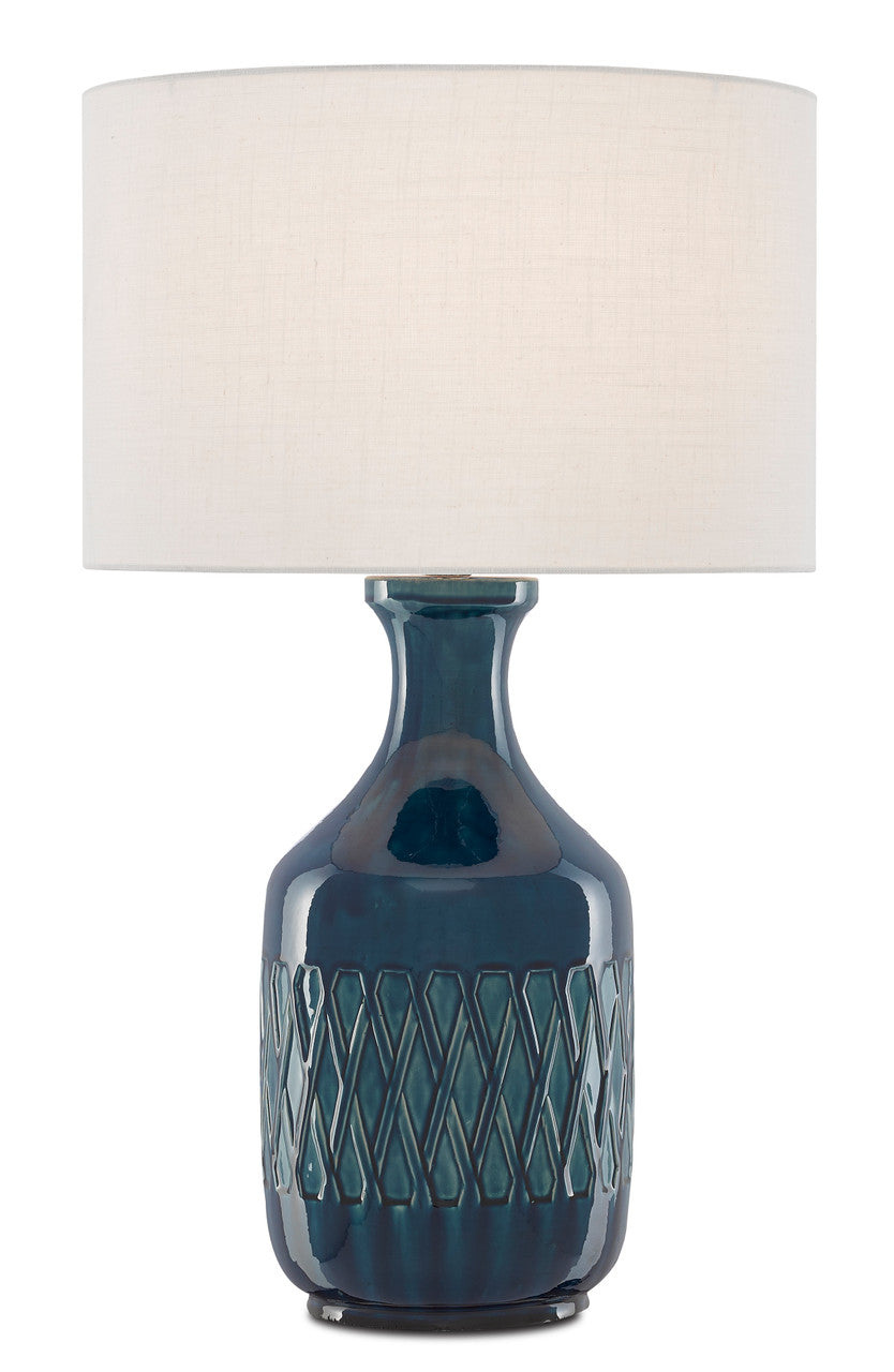 Currey & Co. Samba Blue Table Lamp 6000-0515