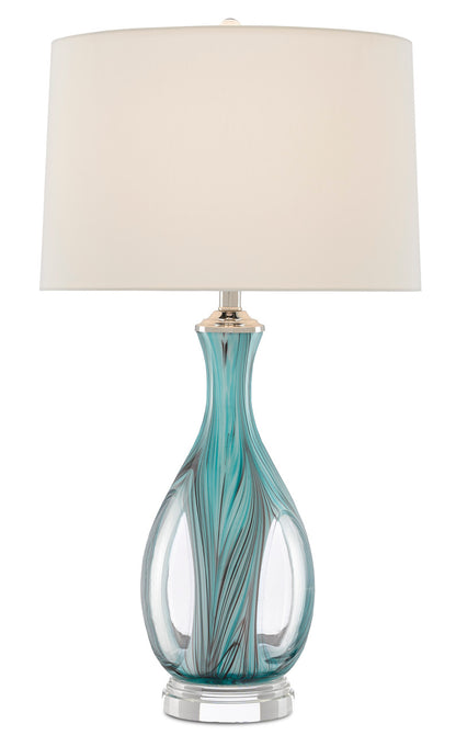 Currey & Co. Eudoxia Blue Table Lamp 6000-0520