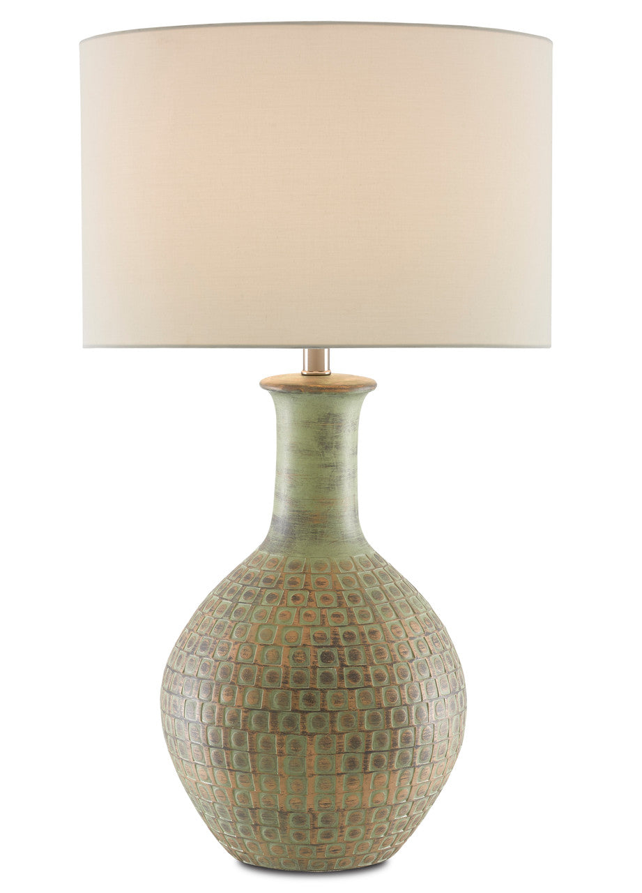 Currey & Co. Loro Green Table Lamp 6000-0611