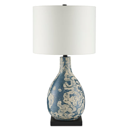 Currey & Co. Ostracon Blue Table Lamp 6000-0674