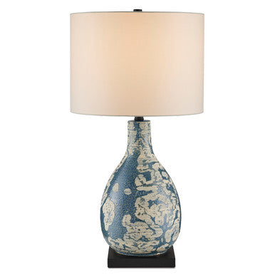 Currey & Co. Ostracon Blue Table Lamp 6000-0674