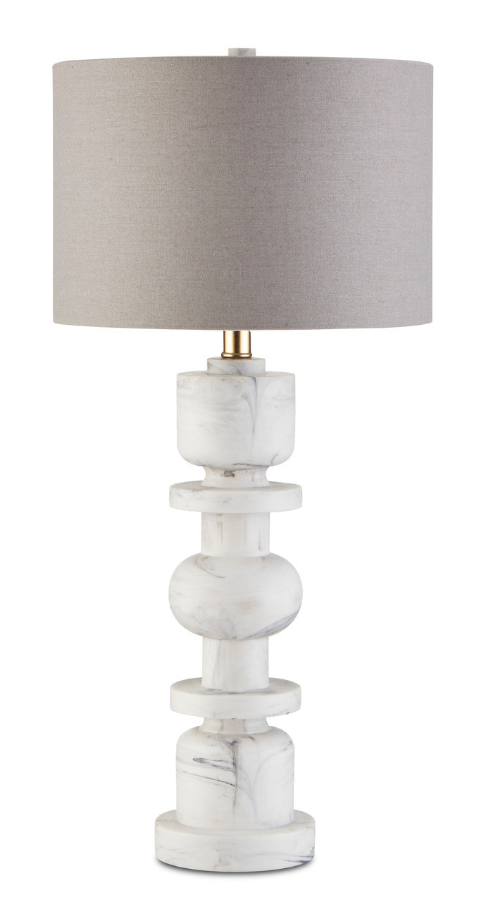 Currey & Co. Sasha White Table Lamp 6000-0687