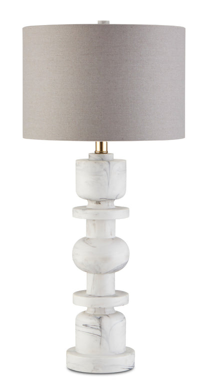 Currey & Co. Sasha White Table Lamp 6000-0687