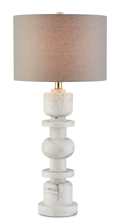 Currey & Co. Sasha White Table Lamp 6000-0687