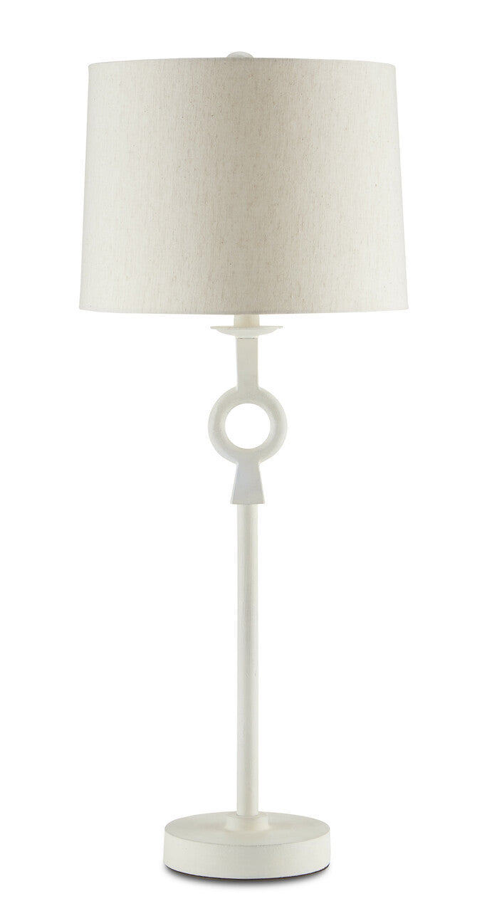 Currey & Co. Germaine White Table Lamp 6000-0696