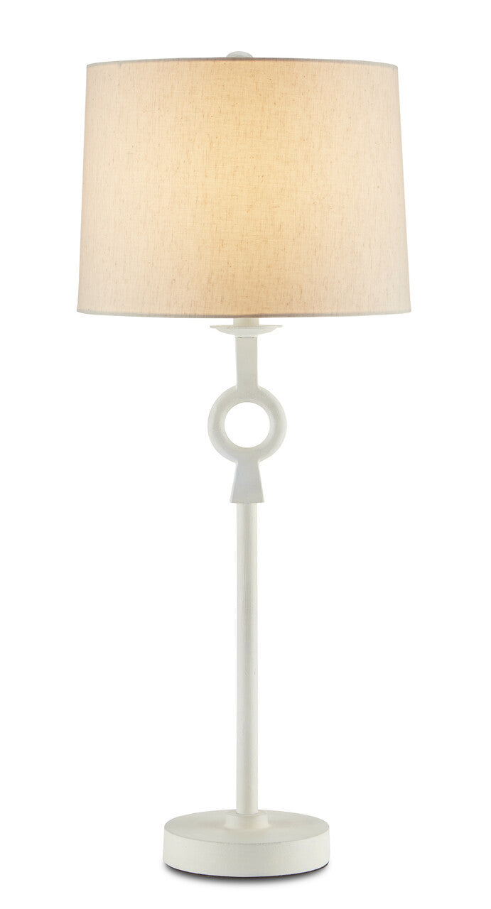 Currey & Co. Germaine White Table Lamp 6000-0696